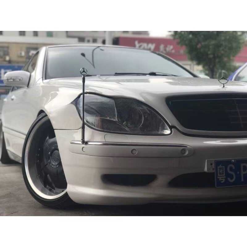 奔驰电镀旗杆W140W126S500S600W124W123W201定位杆单1个价格