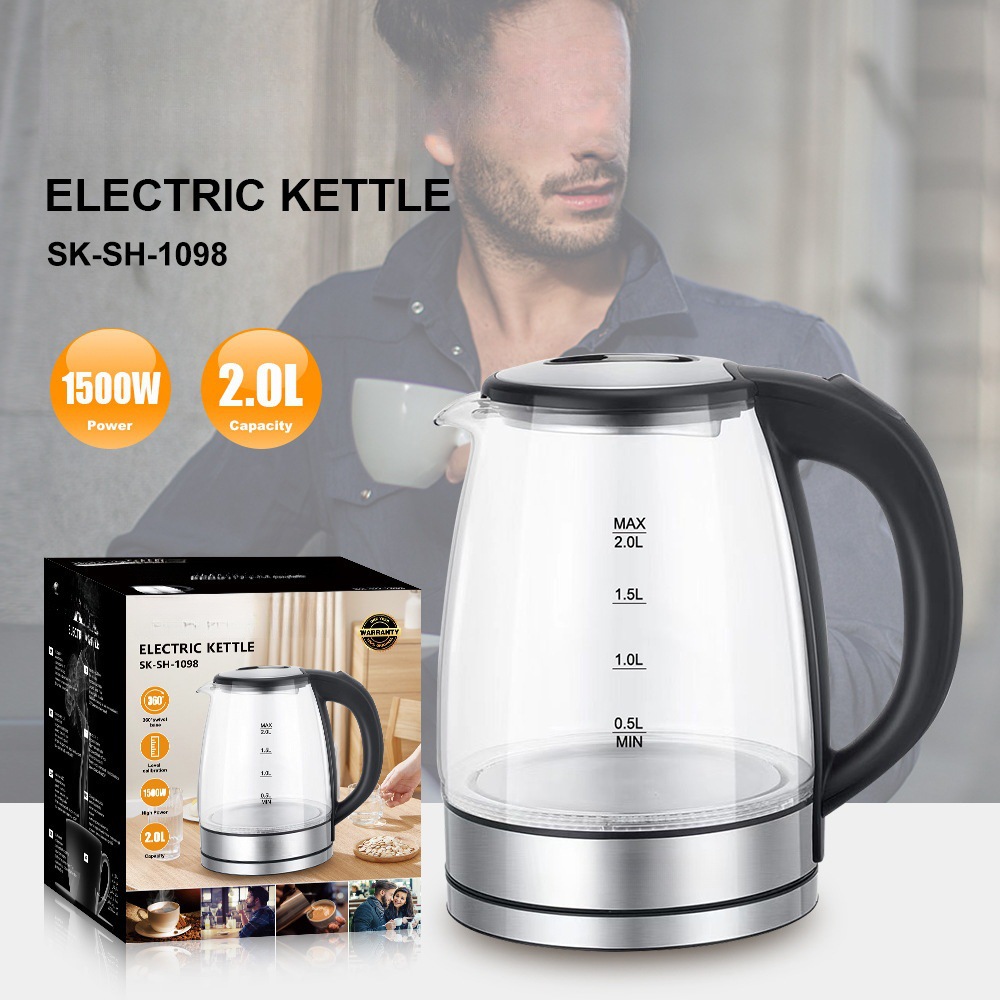 SOKANY1098电水壶家用2L烧水壶办公室家用开水壶ELECTRIC KETTLE
