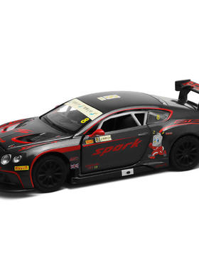 CCA1:32宾利欧陆GT3合金超跑赛车模型声光联动奢华潮玩摆件礼物