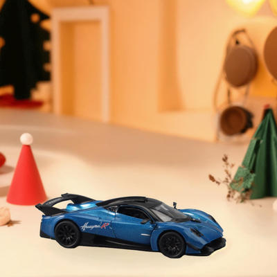 新款 1：32盒装铭牌帕加尼花雅合金仿真跑车男孩车模玩具热销礼物