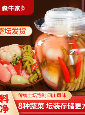 森牛家四川泡菜坛子泡椒酸菜乳酸菌正宗老母水酸萝卜豇豆仔姜儿菜