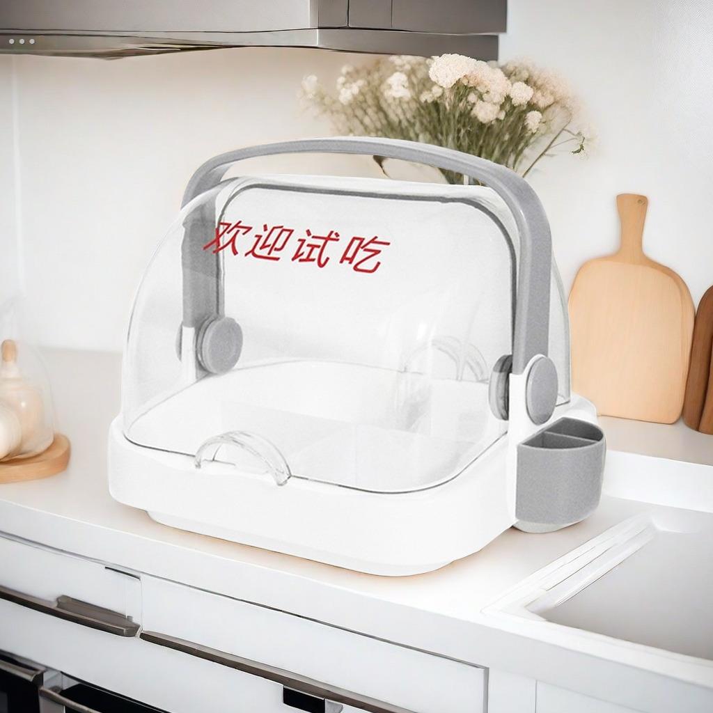 超市水果试吃盒盘托盘零食自助餐展示盘保鲜盒带盖PC透明盖子圆形