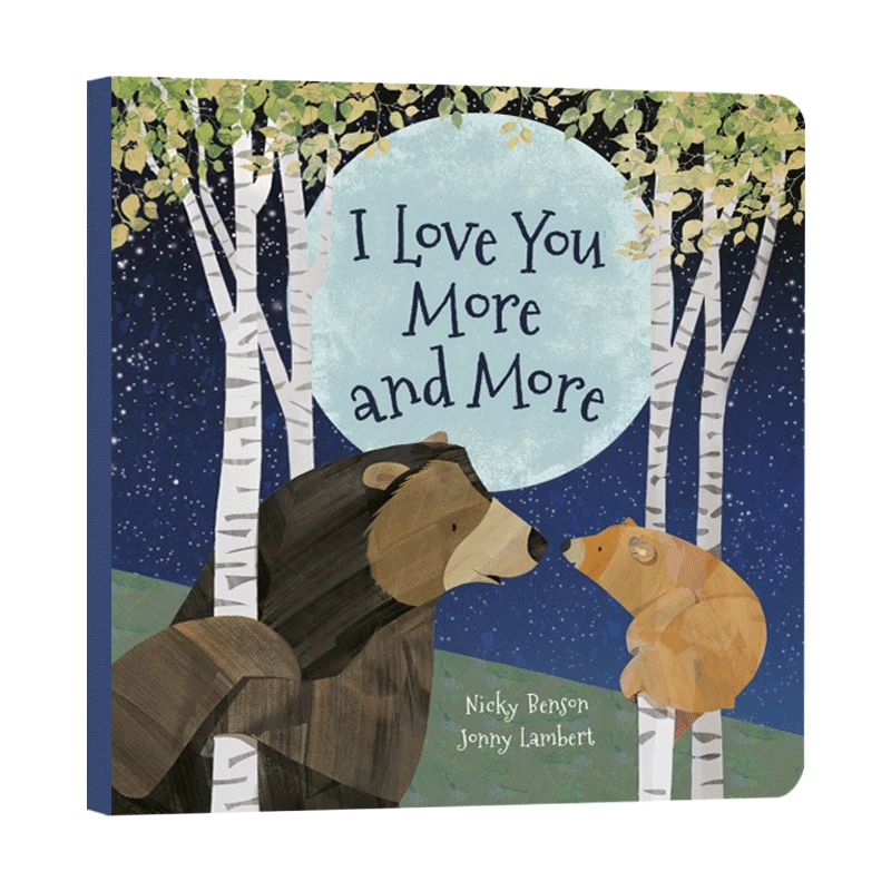Импортированная английская оригинальная картинка книга: «I love you more and more loves your children's English enlightenment reading»