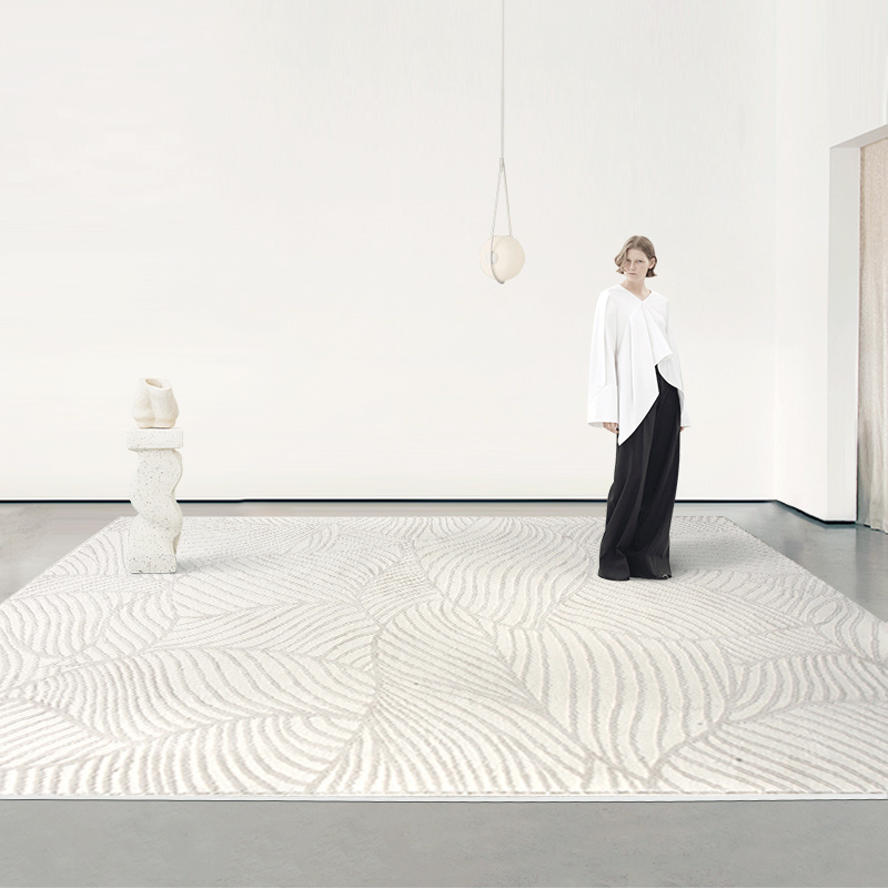 周末派现代简约地毯抽象客厅茶几沙发卧室素色家用床边毯高级感