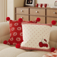kitty红色抱枕套客厅沙发新年装 饰ins风卧室床头飘窗靠背靠垫含芯