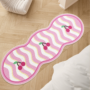 卧室地毯床边毯家用可爱儿童房间毛绒毯主卧床前床下加厚客厅地毯