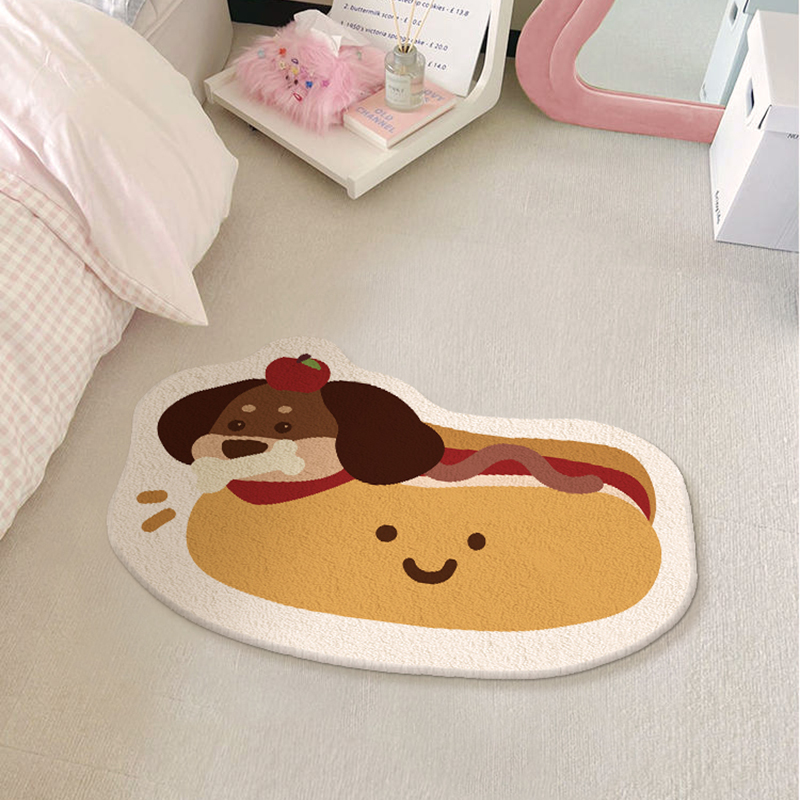 卡通地垫浴室脚垫卧室床边客厅地毯吸水办公室阳台防滑书房家用