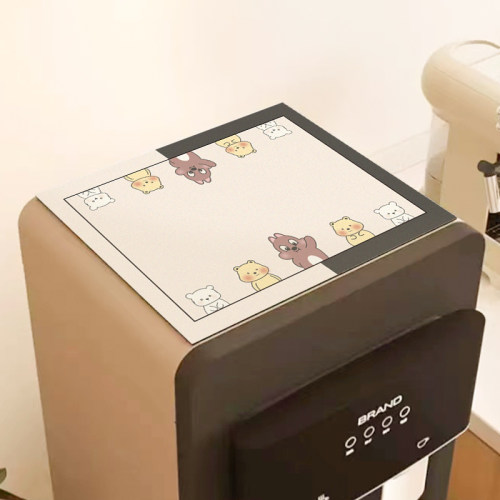 饮水机防尘罩洗衣机盖垫冰箱罩子微波炉保护垫强吸水盖巾万能盖布