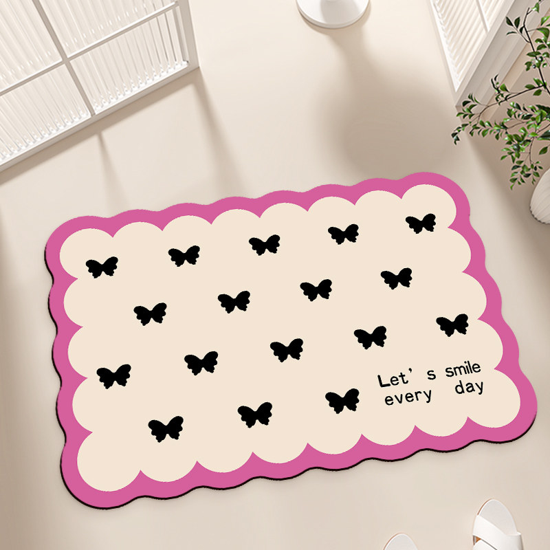 ins高级感浴室进门口地垫卫生间吸水防滑垫子厕所速干防水蹭脚垫,居家布艺,家用脚垫,淘宝优惠券,粉丝福利购,淘宝优惠卷