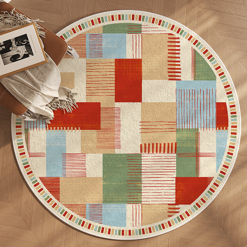 地毯简约轻奢高级客厅露营圆形茶几毯卧室衣帽间化梳妆台椅子地垫,居家布艺,地毯,淘宝优惠券,粉丝福利购,淘宝优惠卷