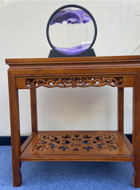 实木花架鱼缸架桌子茶几边几盆景架摆件桌工艺品奇石茶桌中式沙发