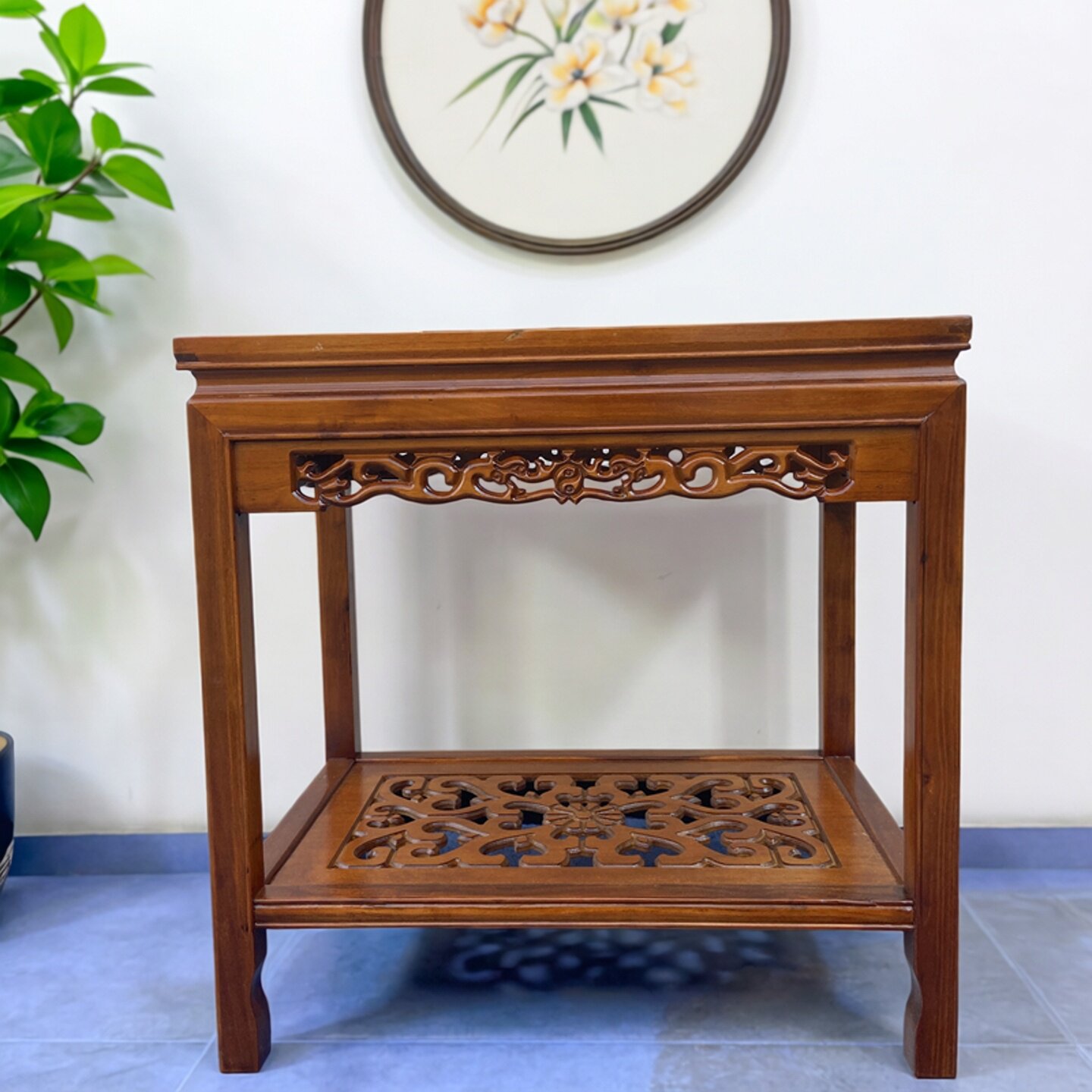 实木花架鱼缸架桌子茶几边几盆景架摆件桌工艺品奇石茶桌中式沙发