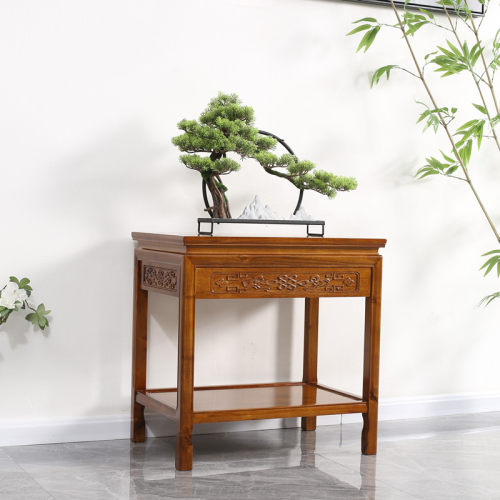 新中式抽屉款盆景架鱼缸架奇石桌