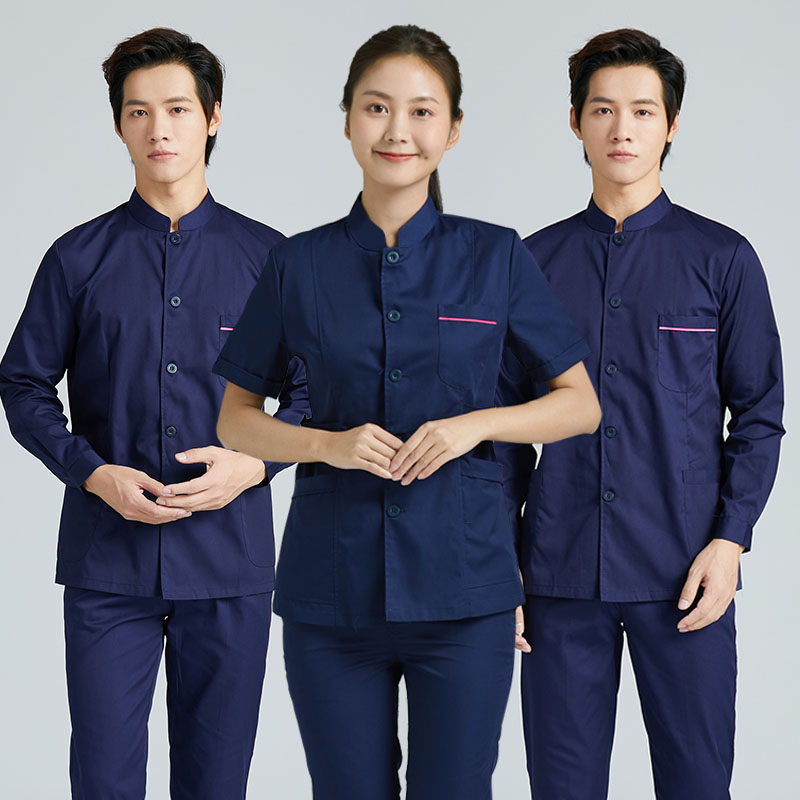 立领护士服分体套装男医生口腔女短长袖冬美容护理护工工作服一套