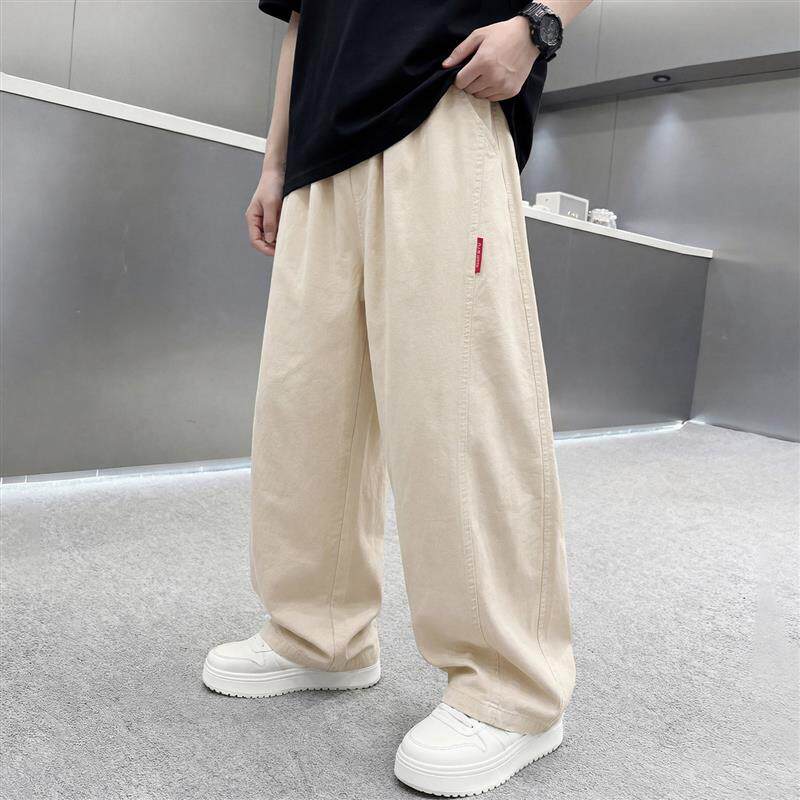 男童裤子夏款新款韩版中大童洋派休闲裤儿童宽松夏装薄款弯刀长裤