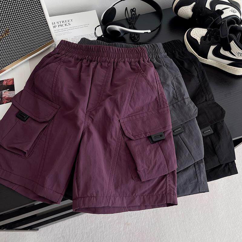 男童夏季短裤薄款儿童速干工装裤帅气宝宝休闲五分裤男孩运动中裤