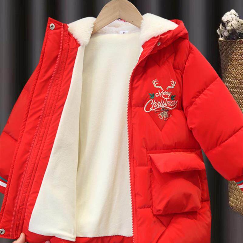 女童棉服冬装2024新款洋气儿童加厚保暖棉衣女宝宝冬季棉袄外套潮