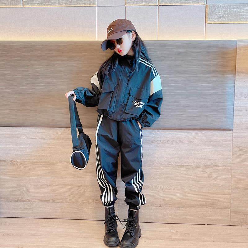 女童春装套装2025新款儿童洋气春秋衣服女孩大童春季时髦运动穿搭