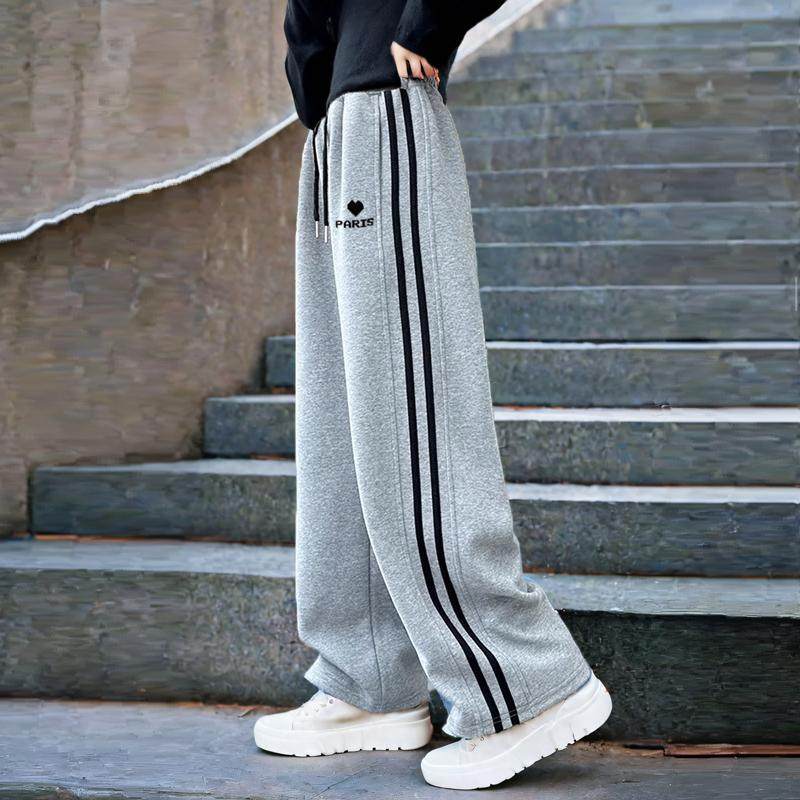 女童窄版阔腿裤2025新款女童裤子儿童直筒裤春秋季女孩运动休闲裤