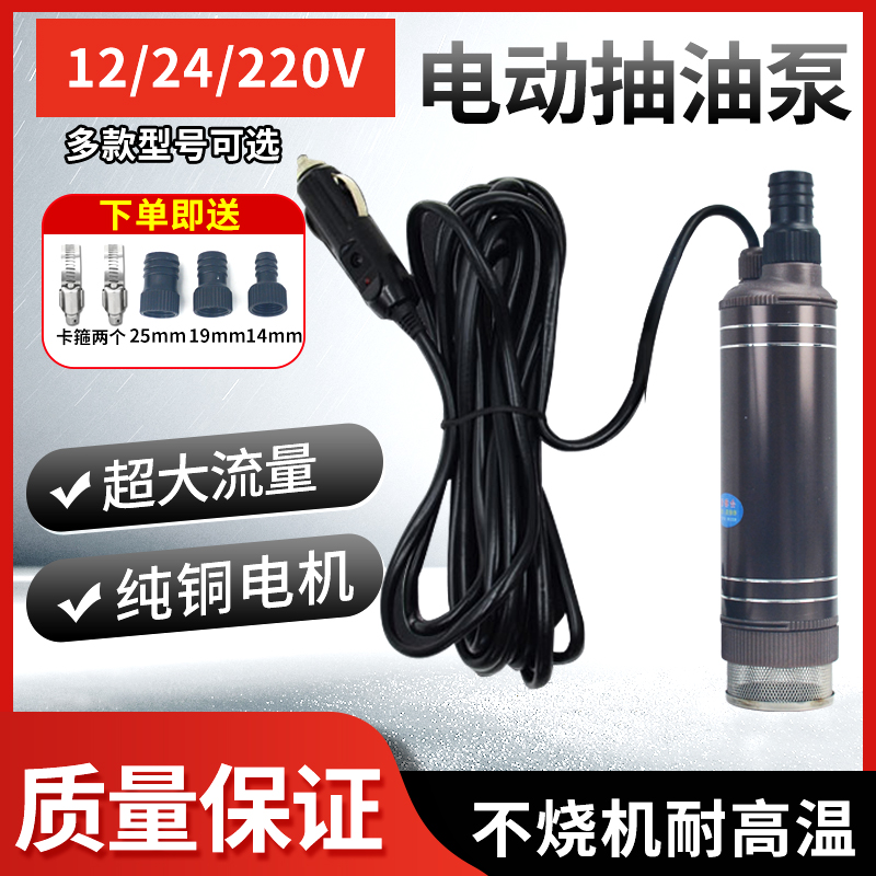 柴油泵12v24v220v潜水泵电动合金