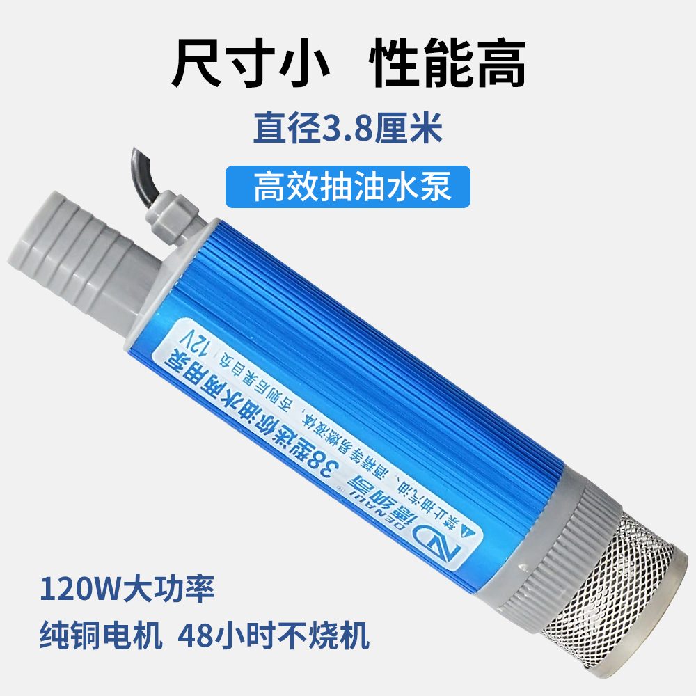 电动抽油泵柴油12v24v220v小型自吸潜水泵迷你型大功率油水两用泵