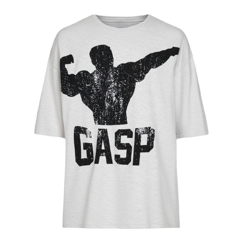 GASP Archer Iron Tee健身T恤棉吸汗宽松超大健美力量举运动短袖