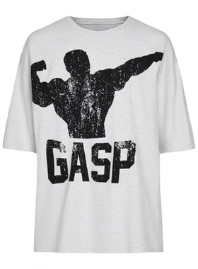 GASP Archer Iron Tee健身T恤棉吸汗宽松超大健美力量举运动短袖
