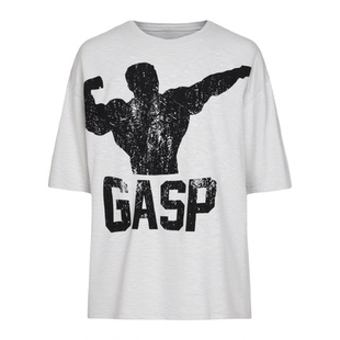 Tee健身T恤棉吸汗宽松超大健美力量举运动短袖 Iron Archer GASP