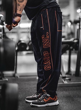 GASP春秋冬季休闲长裤针织运动裤男直筒裤子宽松百搭健身卫裤潮牌