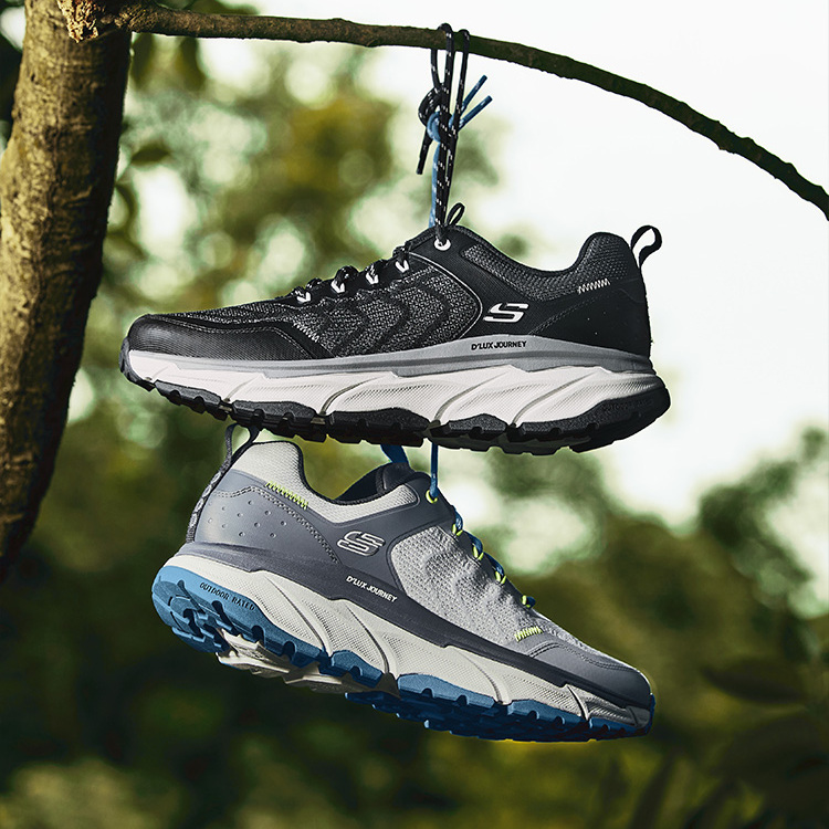 Skerchers/斯凯奇男鞋新款运动舒适防滑户外登山运动鞋237193