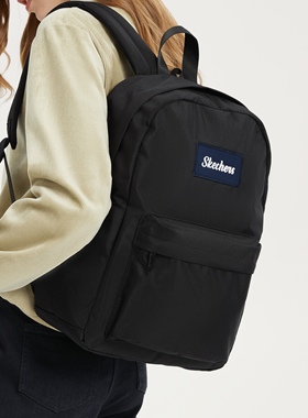 Skechers斯凯奇双肩包男女休闲运动百搭大容量通勤电脑包L423U142
