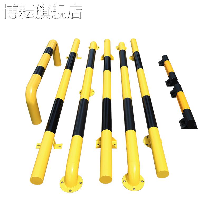 钢管阻车器倒车档限位车轮定位器U型汽车停车位阻车杆地桩M型护栏
