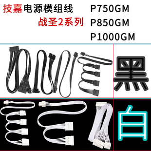 适用技嘉电源模组线战圣2系列模块线P750GM P1000GM全模组模组线定制模块线定制纯铜扁平线黑色白色 P850GM