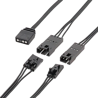 海盗船神光同步 华硕HD ML a rgb海盗船风扇RGB转5V 3PIN