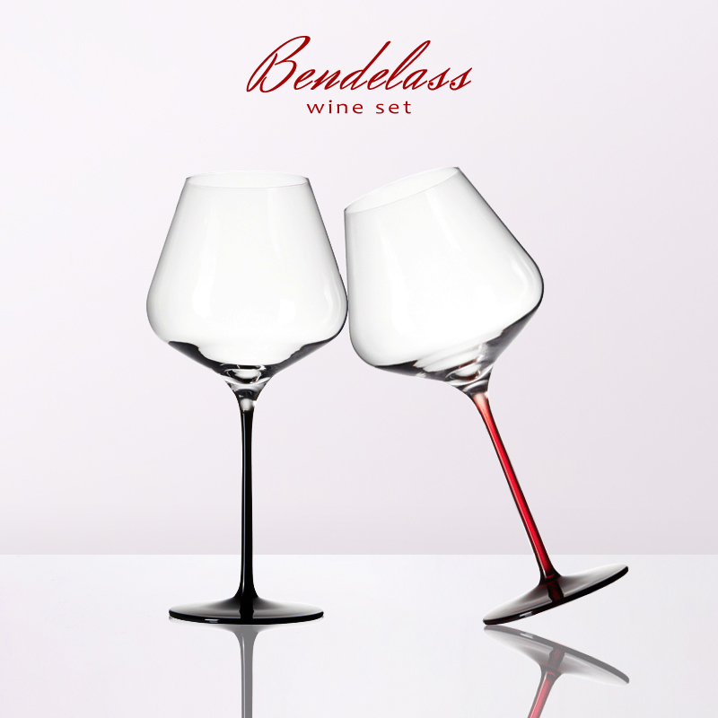 勃艮第红酒杯德国进口彩杆礼盒装