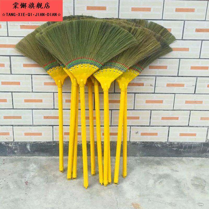 包邮工厂用加厚芒草扫把软毛扫帚扫地板家用手工扫地笤帚不沾毛发