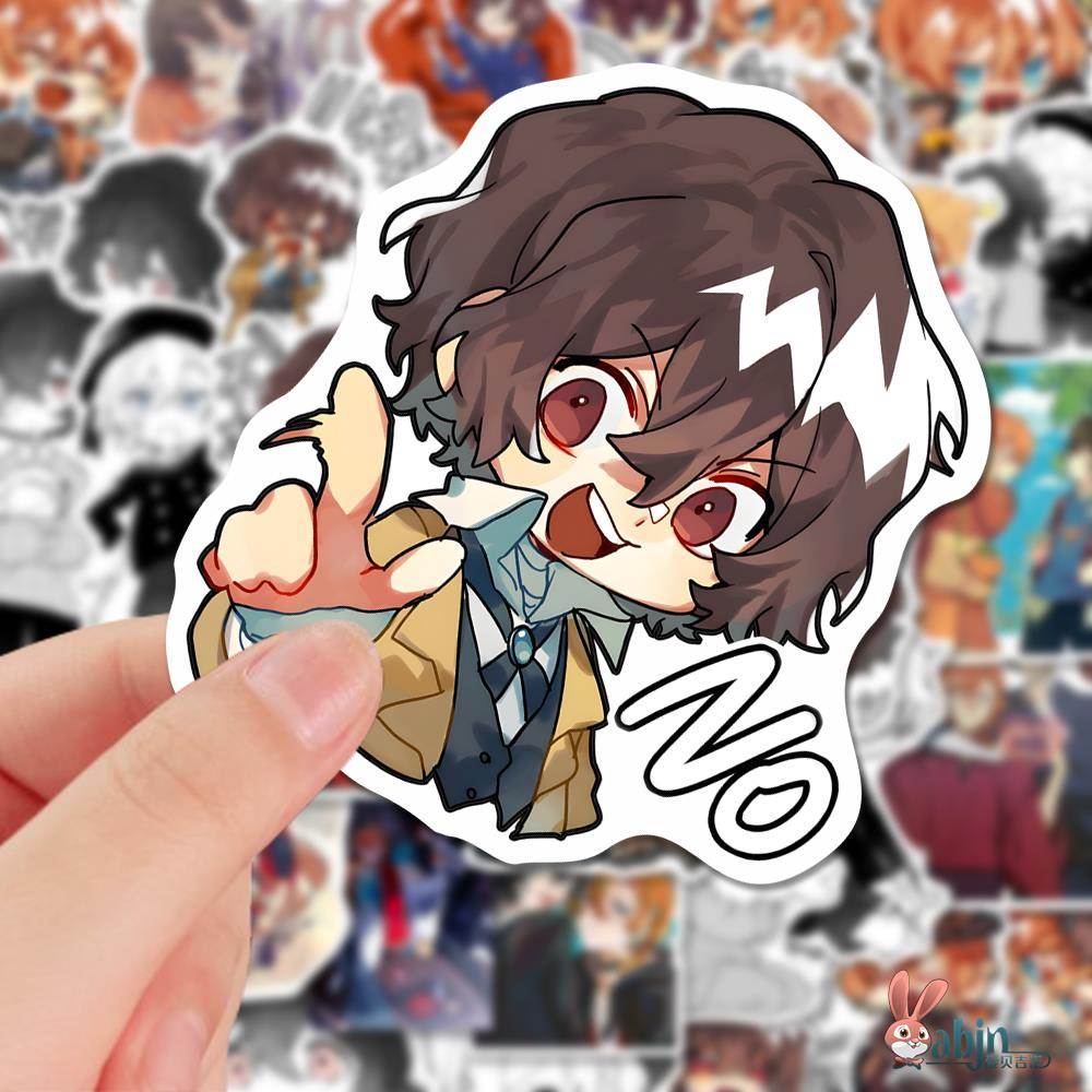 文豪野犬痛包背景贴纸周边112张太中cp日漫太宰治中原中也人物可爱自粘笔记本