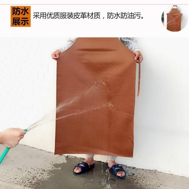 劳保围裙电焊皮革加厚耐磨焊工男皮革防水防油防火阻燃防护工作服