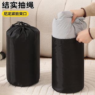 防水涤纶束口袋尼龙抽绳袋无圆筒缩口收口袋户外便携羽绒服收纳袋