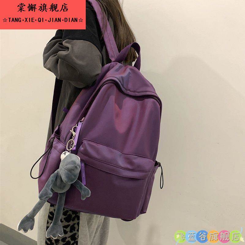 书包女韩版高中大学生港风校园背包男ins初中生简约大容量双肩包