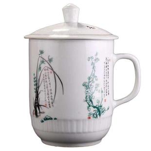 大容量陶瓷带盖大茶杯超大号霸王杯子凉水杯泡茶杯