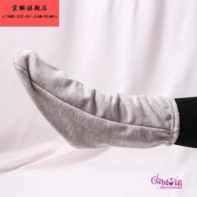 秋冬睡觉保暖厚法兰绒男女通用老人护脚袜套空调房地板袜学生成人