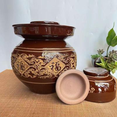 四川水封泡菜坛子土陶老式家用泡新鲜酸辣椒麻辣腌菜缸超小密封罐