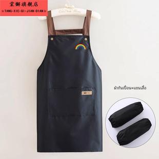 儿童美术生专用画画围裙女大人防水罩衣带袖套写毛笔字书法绘画课