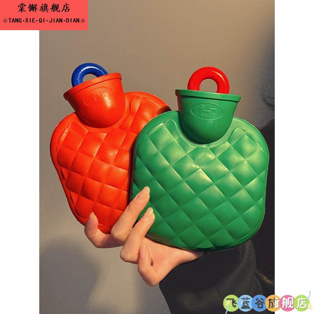 热水袋注水毛绒防爆暖水袋冬天女生用敷肚子暖被窝大号小号暖手宝