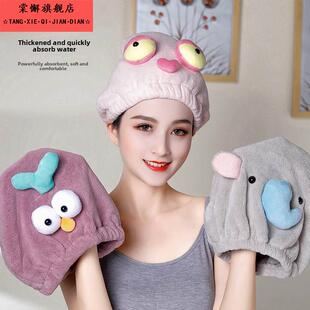 头巾 头擦拭弹性风格 干发帽2025新风格 成人可爱超吸收速干优雅