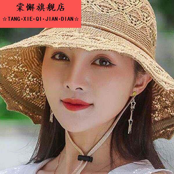 女帽2026夏季新时尚中老年人可折叠帽针织帽防晒帽
