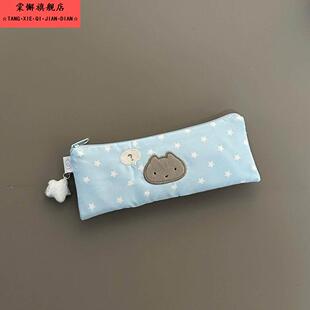 笔袋2025网红爆款古早简约星星韩系笔袋大容量轻便学生高颜值ins风多功能少女心奶呼呼文具小众冷门不撞款铅