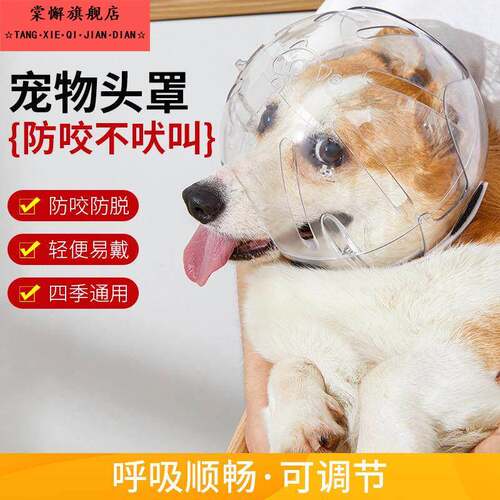 狗狗太空头套防咬透气伊丽莎白宠物项圈塑料猫咪头罩宠物用品