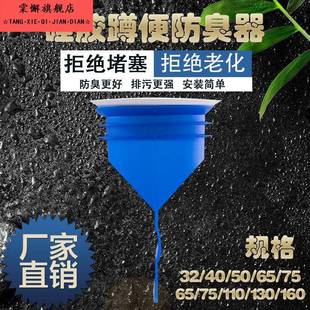 蹲便器防臭器厕所堵臭器蹲厕防臭芯卫生间防反味密封塞蹲便器盖板